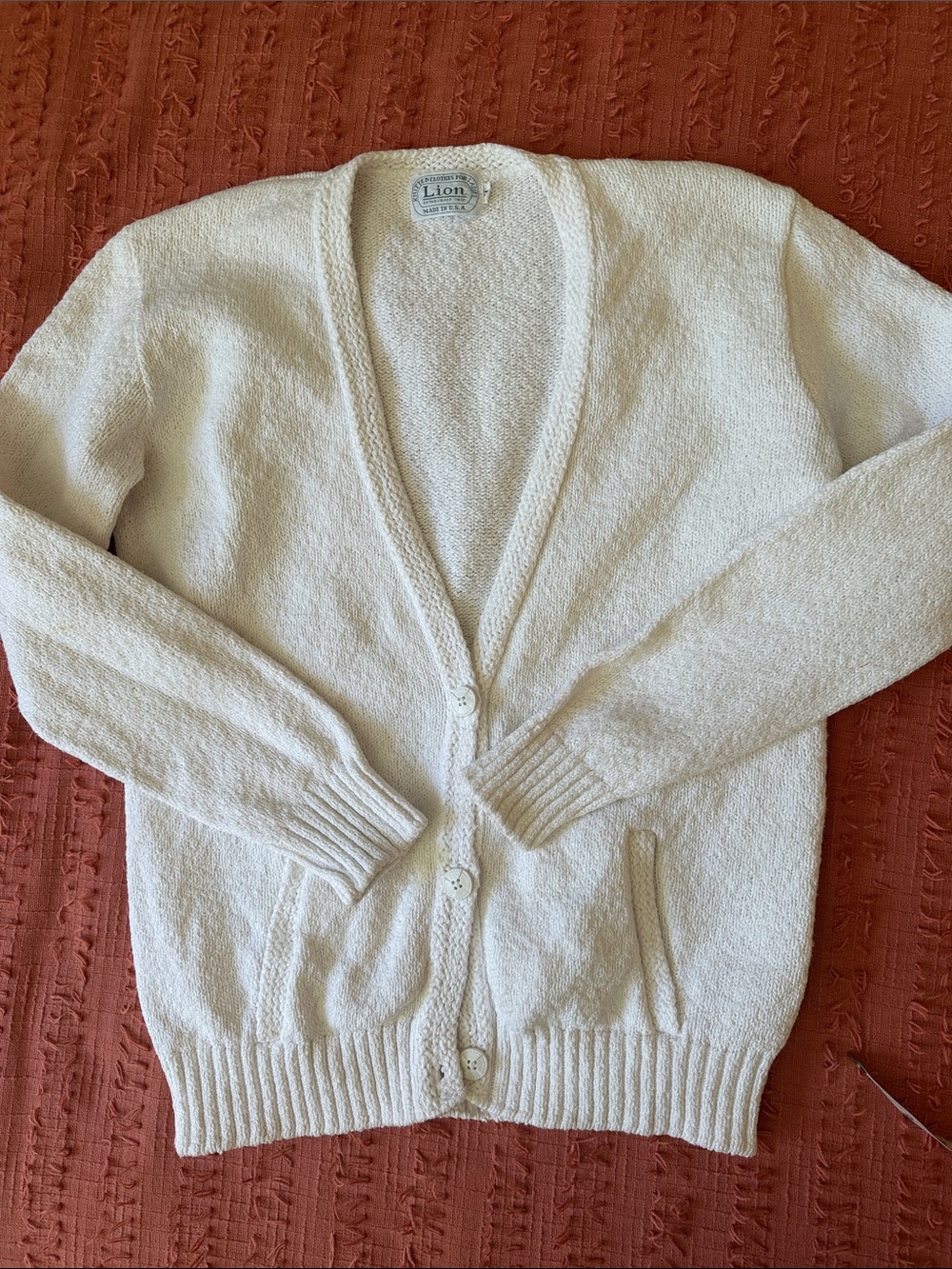 Classic Ultra Soft Cotton LionV-Button-Front Cardi - Women